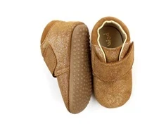 Pom Pom hjemmesko camel glitter